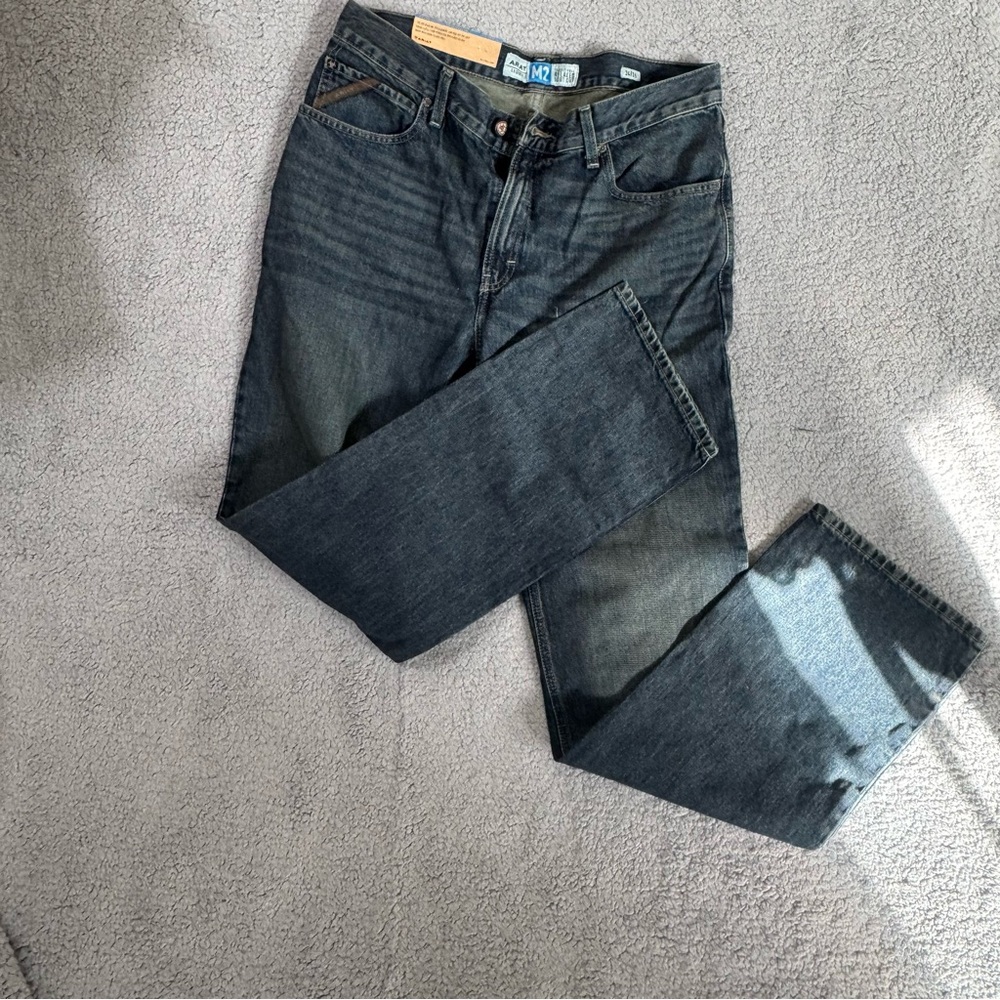 Ariat Jeans 34x36 Mens Legacy M2 Traditional Relaxed Boot Cut Swagger Wash NWT